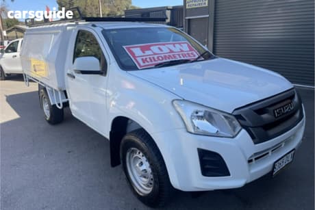 White 2019 Isuzu D-MAX Cab Chassis Sx Hi-Ride (4X2)