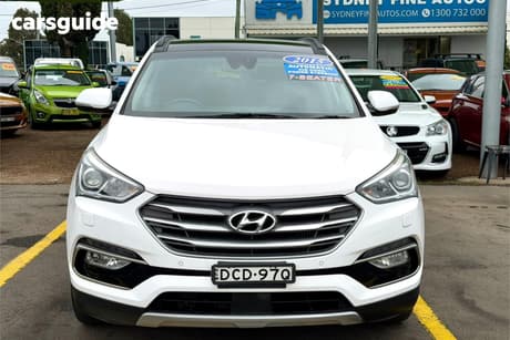 White 2015 Hyundai Santa FE Wagon Highlander Crdi (4X4)