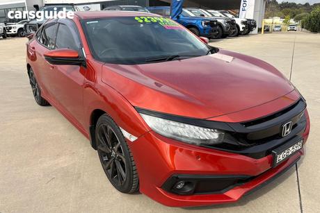 Orange 2019 Honda Civic Sedan Rs