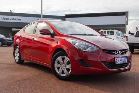 Red 2012 Hyundai Elantra Sedan Active