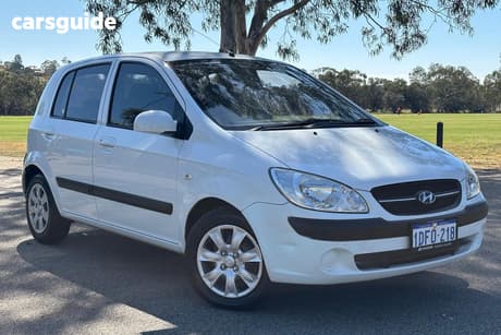 White 2010 Hyundai Getz Hatchback Sx
