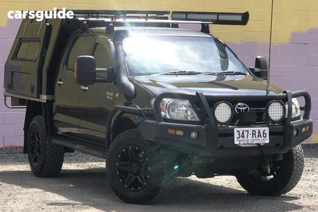 Black 2007 Toyota Hilux Dual Cab Pick-up Sr