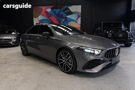 Grey 2023 Mercedes-Benz A35 Sedan 4Matic Mhev