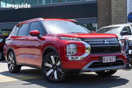 Red 2025 Mitsubishi Outlander Wagon Aspire 7 Seat (2Wd)