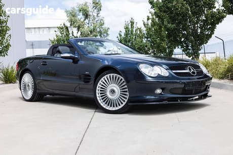 Blue 2003 Mercedes-Benz SL500 Convertible