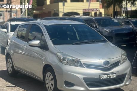 Silver 2011 Toyota Yaris Hatchback Yr