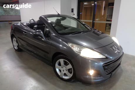 Grey 2012 Peugeot 207 Cabriolet Cc 1.6