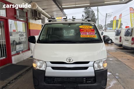White 2016 Toyota HiAce Van Lwb