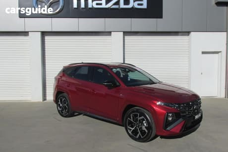 Red 2024 Hyundai Tucson Wagon Elite Hybrid (Awd)