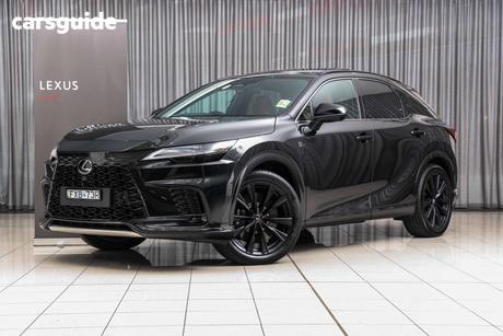 Black 2025 Lexus RX500H Wagon F Sport Performance Hybrid