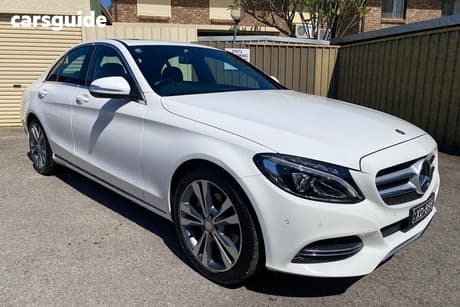White 2014 Mercedes-Benz C200 Sedan