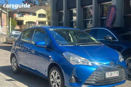 Blue 2019 Toyota Yaris Hatchback Ascent
