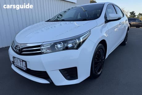 White 2014 Toyota Corolla Sedan Ascent