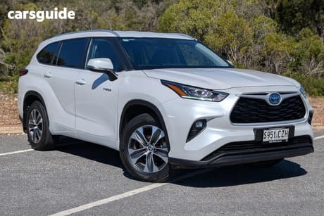 White 2024 Toyota Kluger Wagon Gxl Hybrid Awd