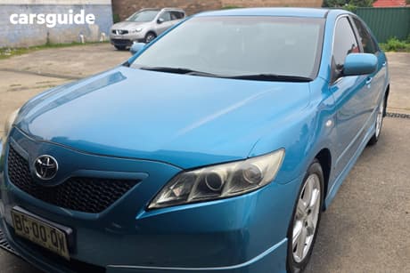 Blue 2008 Toyota Camry Sedan Sportivo