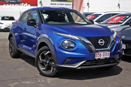 Blue 2024 Nissan Juke Hatchback St+