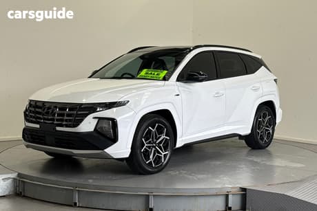White 2022 Hyundai Tucson Wagon Highlander N Line (Awd)