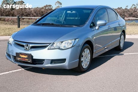 Blue 2007 Honda Civic Sedan Vti