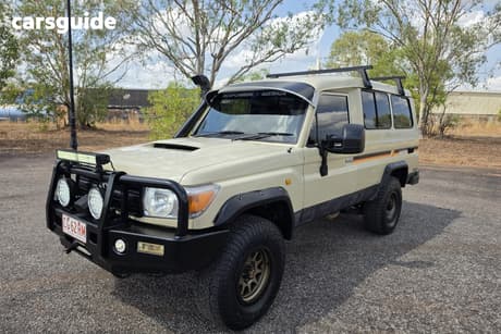 Beige 2008 Toyota Landcruiser Workmate (4X4) 11 Seat