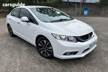 White 2014 Honda Civic Sedan Vti-L