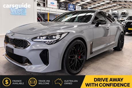 Grey 2017 Kia Stinger Sedan Gt (Black Leather)