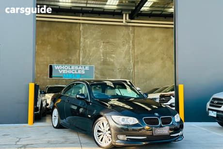 Black 2013 BMW 320D Convertible 20D