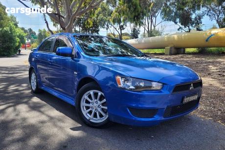 Blue 2012 Mitsubishi Lancer Sedan Platinum Edition