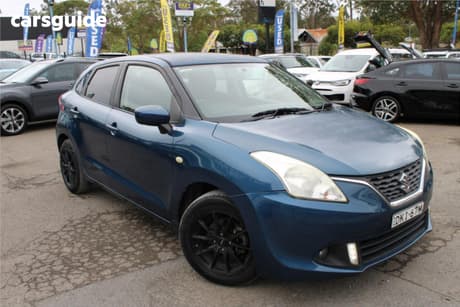 Blue 2016 Suzuki Baleno Hatchback Gl (Qld)