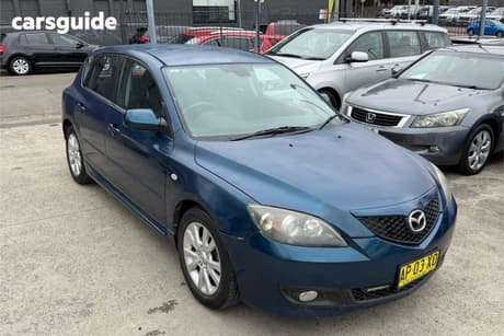 Blue 2007 Mazda 3 Hatchback Maxx Sport