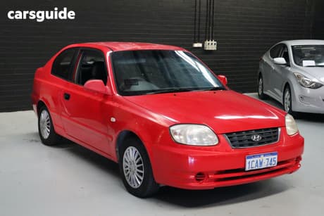 Red 2005 Hyundai Accent Hatch 1.6 LS