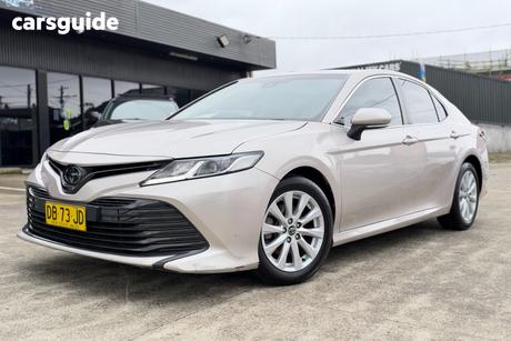 Beige 2019 Toyota Camry Sedan Ascent