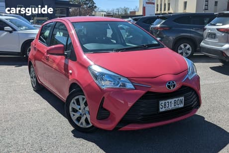 Pink 2017 Toyota Yaris Hatchback Ascent