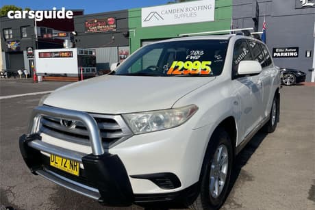 White 2013 Toyota Kluger Wagon Kx-R (Fwd) 7 Seat