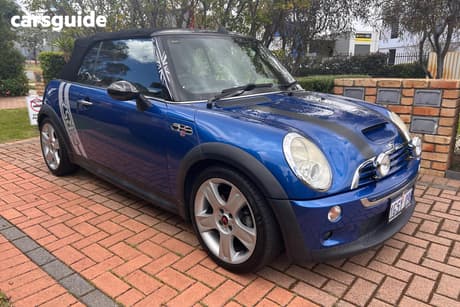 Blue 2006 Mini Cabrio Cabriolet Cooper S