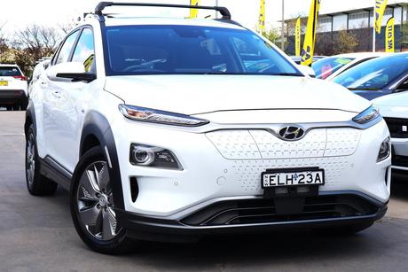 White 2020 Hyundai Kona Wagon Highlander Electric