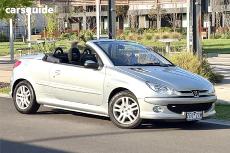 Silver 2006 Peugeot 206 Cabriolet Cc