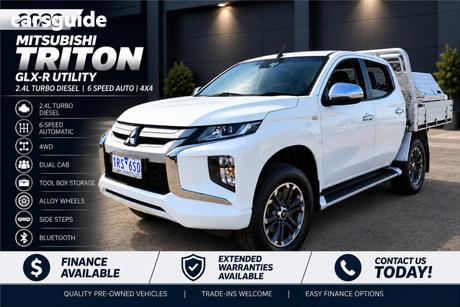 White 2020 Mitsubishi Triton Double Cab Pick Up Glx-R (4X4)