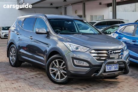 Silver 2013 Hyundai Santa FE Wagon Elite Crdi (4X4)