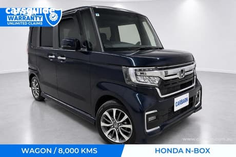 Blue 2021 Honda N-Box SUV CUSTOM L