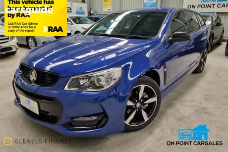 Blue 2016 Holden Commodore Sportswagon Sv6 Black Pack