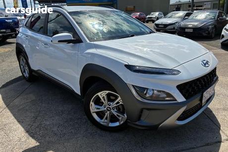 White 2022 Hyundai Kona Wagon Elite (Fwd)