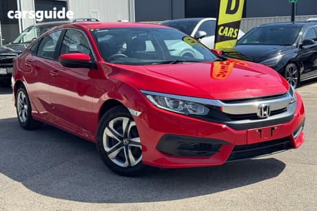 Red 2018 Honda Civic Sedan Vti