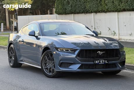 Blue 2024 Ford Mustang Fastback Ecoboost