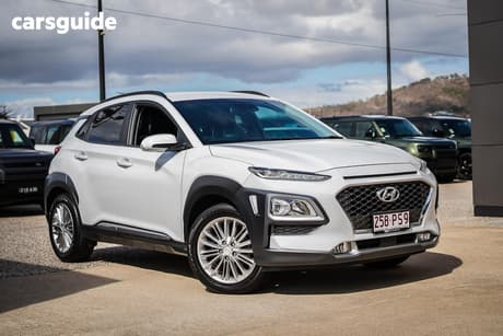 White 2020 Hyundai Kona Wagon Elite (Fwd)