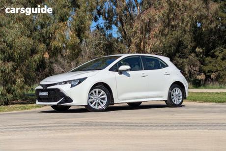 White 2024 Toyota Corolla Hatchback Ascent Sport