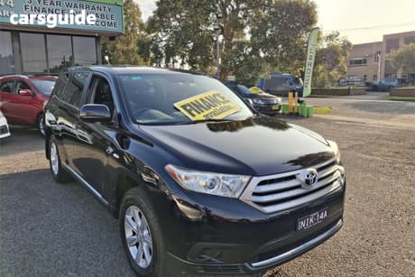 Black 2013 Toyota Kluger Wagon Kx-R (Fwd) 7 Seat