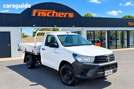 White 2017 Toyota Hilux Cab Chassis Workmate