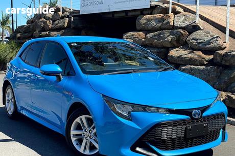 Blue 2022 Toyota Corolla Hatchback Ascent Sport Hybrid
