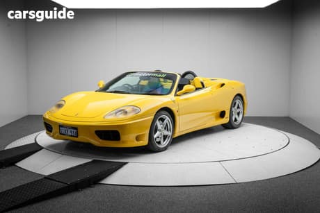Yellow 2004 Ferrari 360 Convertible Spider