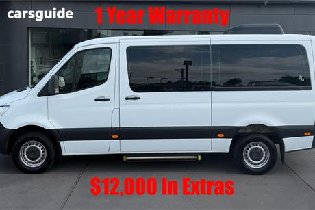 White 2019 Mercedes-Benz Sprinter Van 316Cdi Vs30 Mwb Rwd